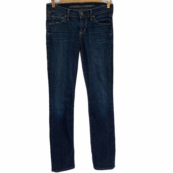 Citizens Of Humanity Blue Straight Leg Jeans - Picture 3 of 11